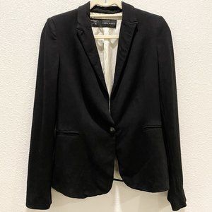 ZARA Black Soft Jersey Blazer S